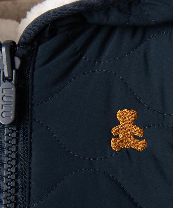 Doudoune sans manches réversible à capuche bébé garçon - LuluCastagnette vue4 - LULUCASTAGNETTE - GEMO