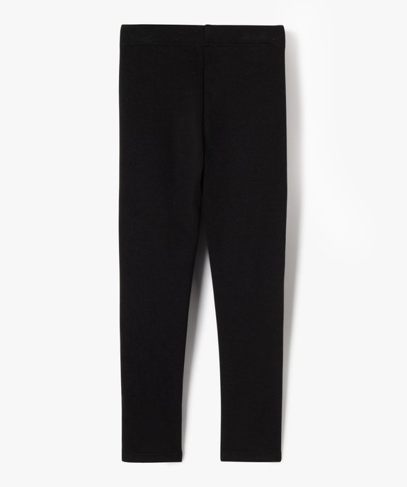 Leggings avec doublure chaude en maille peluche fille vue6 - GEMO (ENFANT) - GEMO