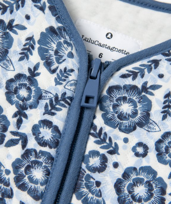 Veste fille matelassée à motifs fleuris - LuluCastagnette vue3 - LULUCASTAGNETTE - GEMO
