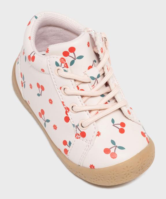 Chaussures premiers pas à motifs cerises bébé fille - Lovely Wings vue5 - LOVELY WINGS - GEMO