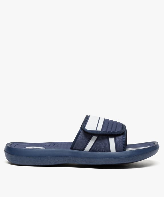 Sandales homme bicolores avec scratch pour la plage vue1 - GEMO (PLAGE) - GEMO