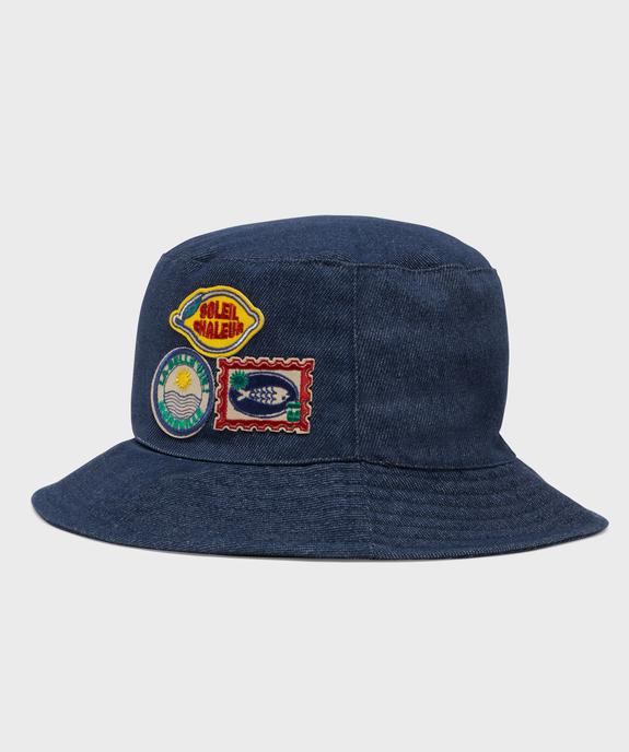 Chapeau bob en jean avec écussons fantaisie garçon vue1 - GEMO (ACCESS) - GEMO