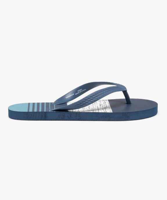Tongs garçon avec semelle imprimée mer vue2 - GEMO (ENFANT) - GEMO