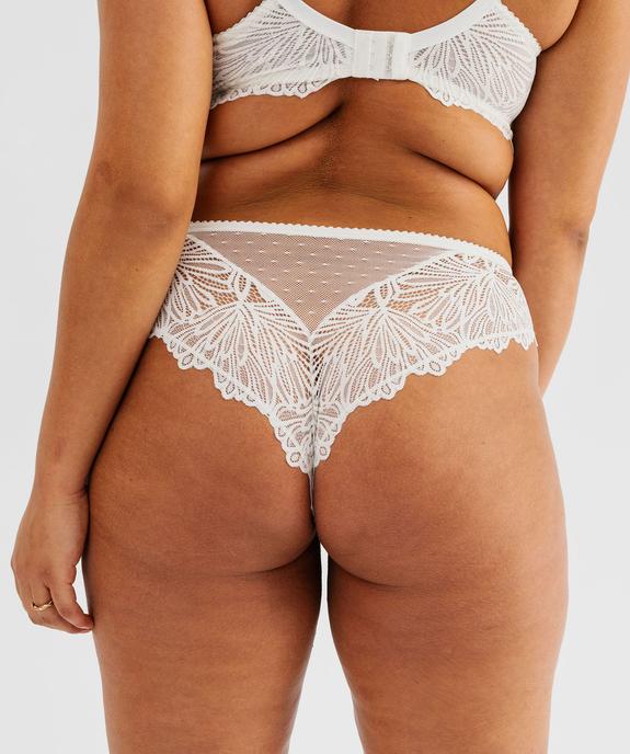 Tanga en dentelle femme grande taille vue2 - GEMO(HOMWR FEM) - GEMO