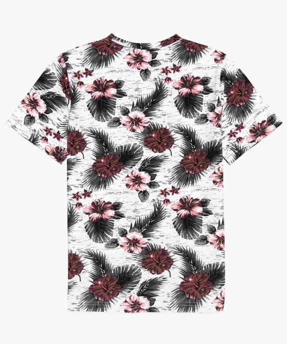 Tee-shirt garçon à motifs fleuris - American People vue2 - AMERICAN PEOPLE - GEMO