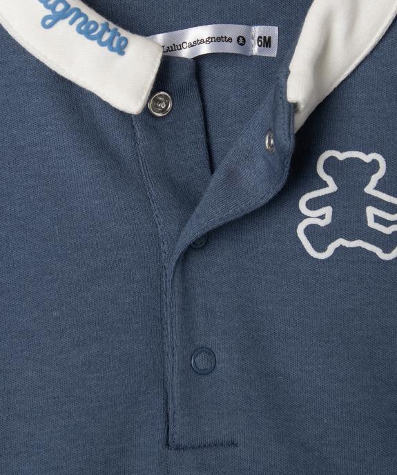 Ensemble naissance 2 pièces pantalon et body bébé garçon - LuluCastagnette vue3 - LULUCASTAGNETTE - GEMO