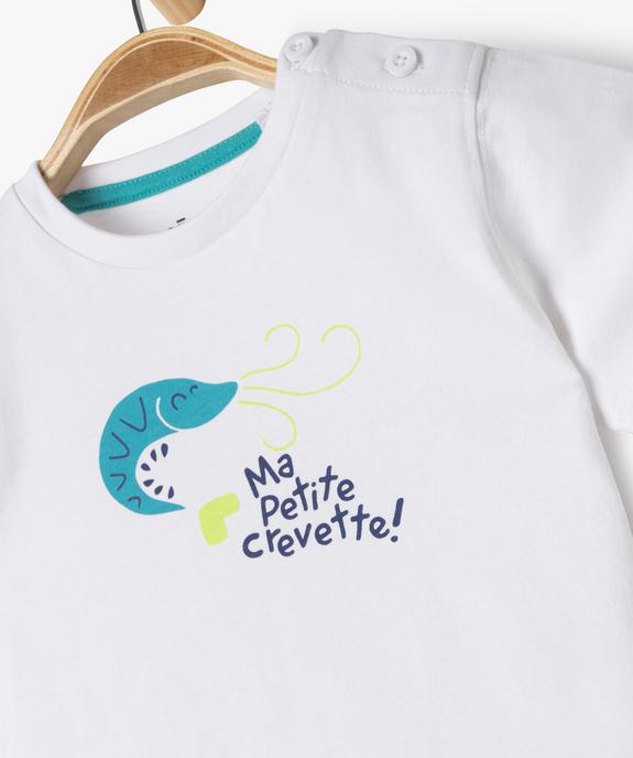 Ensemble short + tee-shirt manches courtes bébé garçon vue2 - GEMO 4G BEBE - GEMO