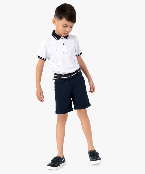 Polo garçon imprimé palmiers vue5 - GEMO (ENFANT) - GEMO