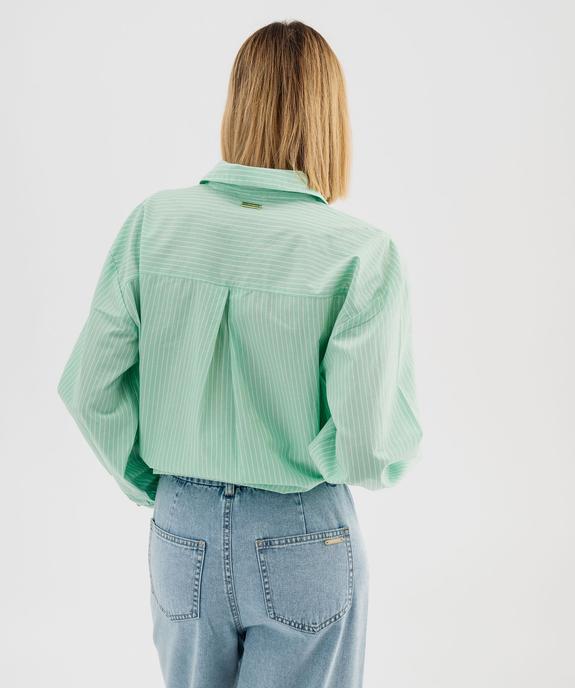Chemise large manches longues rayée femme - LuluCastagnette vue9 - LULUCASTAGNETTE - GEMO