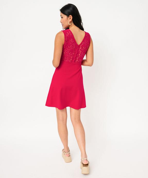 Chemise sans manches imprimée avec nœud dans le bas femme vue3 - GEMO 4G FEMME - GEMO