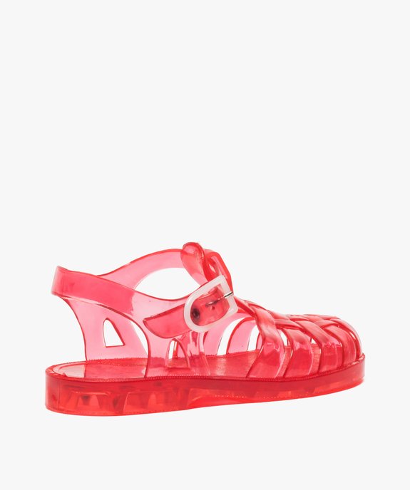 Sandales fille pour la plage en plastique coloré vue4 - GEMO (PLAGE) - GEMO