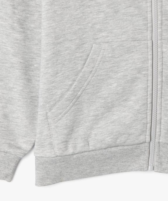 Sweat zippé à capuche avec inscription brodée dos fille - Camps United vue4 - CAMPS GEMO FOR GOOD - GEMO