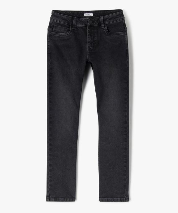 Jean regular en coton stretch à taille ajustable garçon vue2 - GEMO (JUNIOR) - GEMO