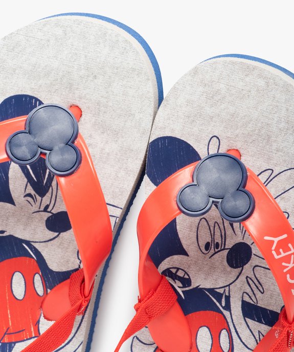 Tongs garçon à semelle imprimée et bride élastique - Mickey vue3 - MICKEY - GEMO