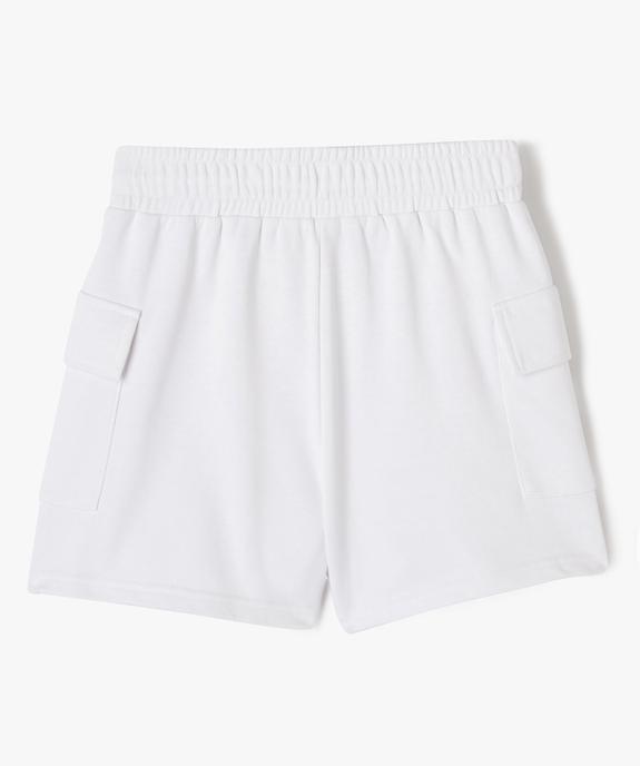 Short en maille ample avec poches à rabat fille vue3 - GEMO (JUNIOR) - GEMO