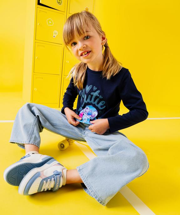 Tee-shirt manches longues imprimé fille - Stitch vue4 - LILO & STITCH - GEMO