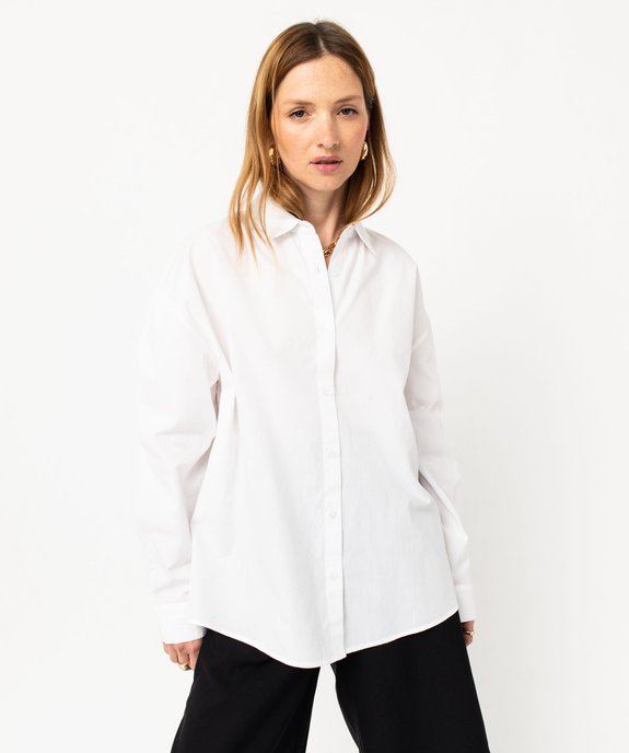 Chemise à manches longues coupe oversize femme vue1 - 1E PRIX BY GEMO - GEMO