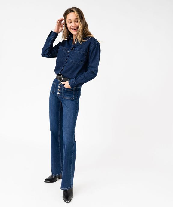 Jean flare taille haute femme - LuluCastagnette vue1 - LULU CASTAGNETT - GEMO