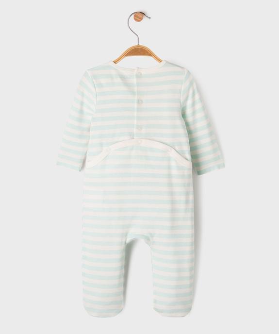 Pyjama d’été à rayures avec motif crabe bébé garçon vue3 - GEMO 4G BEBE - GEMO