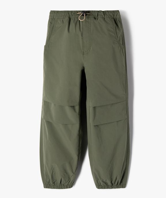 Pantalon parachute doublé à chevilles élastiquées garçon vue2 - GEMO (ENFANT) - GEMO