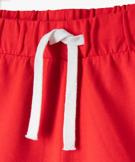 Short fille en maille avec finitions contrastantes vue2 - GEMO (JUNIOR) - GEMO