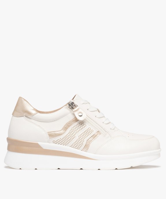 Baskets confort avec lacets et zip femme vue1 - G'FLEX GEMO FOR GOOD - GEMO