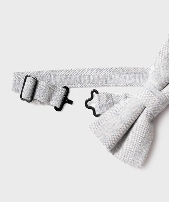 Nœud papillon en coton et lin rayé homme vue2 - GEMO (ACCESS) - GEMO