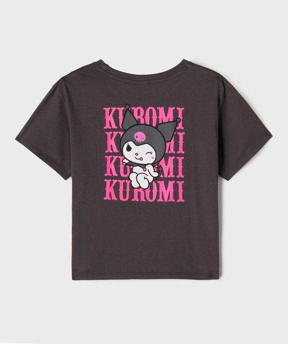 Tee-shirt manches courtes à motif diablotin fille - Kuromi - KUROMI Tee-shirt manches courtes à motif diablotin fille - Kuromi vue4 - KUROMI - GEMO