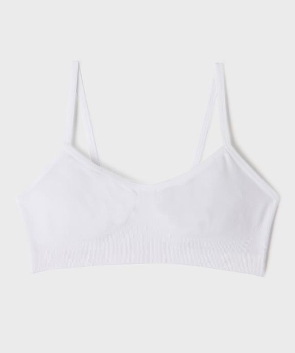 Soutien-gorge brassière à fines bretelles fille vue1 - GEMO 4G FILLE - GEMO