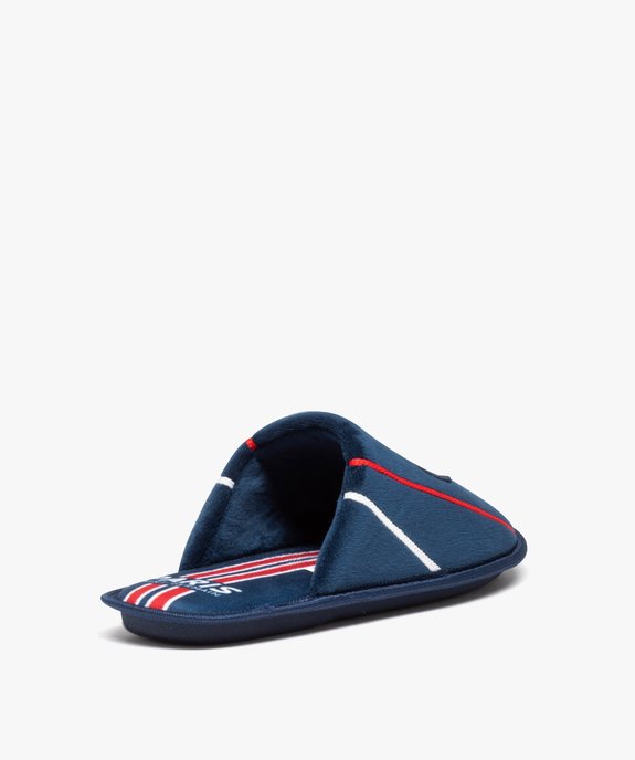 Chaussons homme en velours imprimés foot - Paris Saint Germain vue4 - PSG - GEMO
