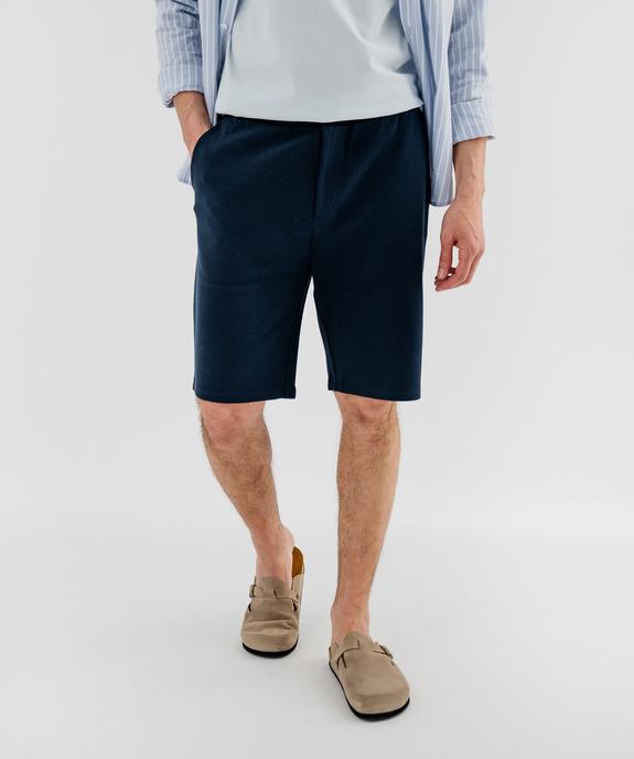 Bermuda en maille piquée coupe ample homme vue2 - GEMO 4G HOMME - GEMO