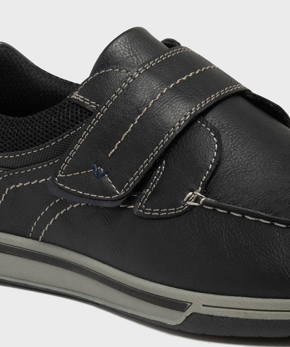 Chaussures confort esprit bateau à scratch homme - G'Flex vue12 - G'FLEX - GEMO