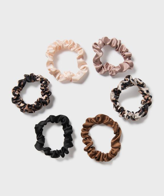 Chouchous cheveux assortis en satin femme (lot de 6) vue1 - GEMO (ACCESS) - GEMO