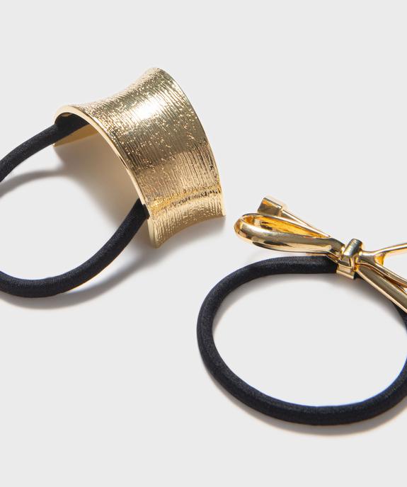 Élastiques à cheveux à bijou femme (lot de 2) vue2 - GEMO (ACCESS) - GEMO
