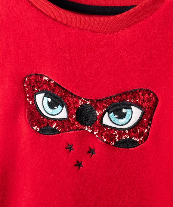 Sweat fille en matière peluche Ladybug - Miraculous vue2 - MIRACULOUS - GEMO