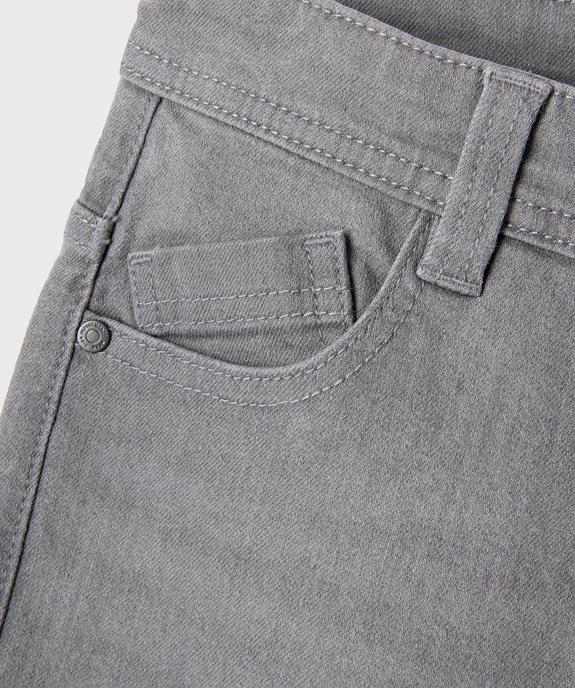 Bermuda en denim coupe slim garçon vue5 - GEMO (JUNIOR) - GEMO