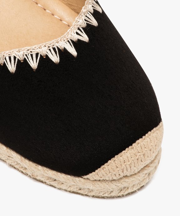 Sandales femme compensées avec bride à boucle et bout fermé vue6 - GEMO(URBAIN) - GEMO