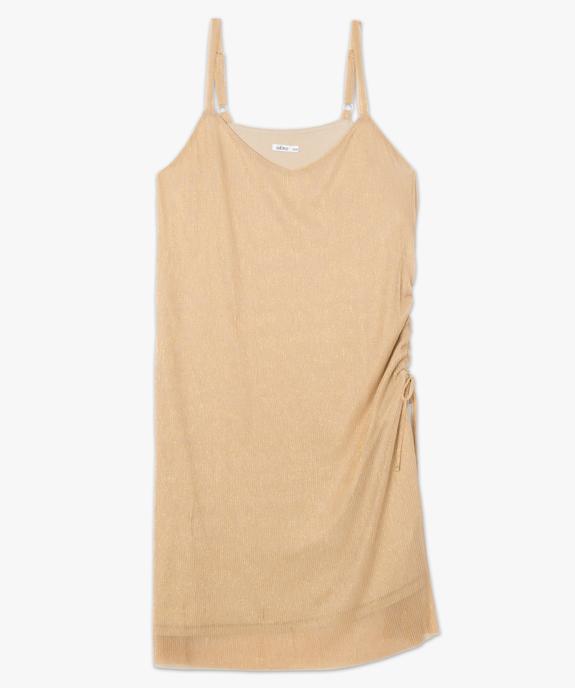 Robe femme plissée dorée - Gémo x Lalaa Misaki vue4 - GEMO (G TAILLE) - GEMO