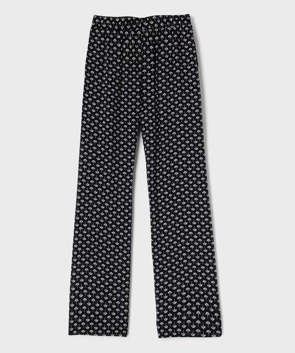 Pantalon large en viscose fille vue3 - GEMO 4G FILLE - GEMO