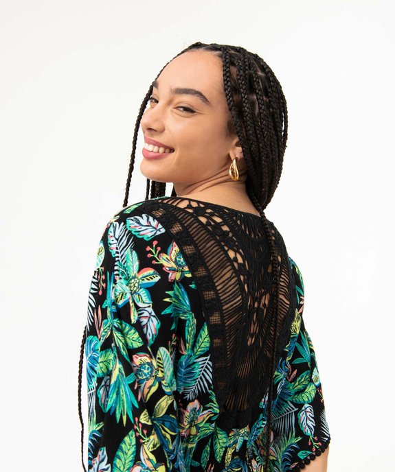 Robe de plage femme avec dos en dentelle vue5 - GEMO (PLAGE) - GEMO