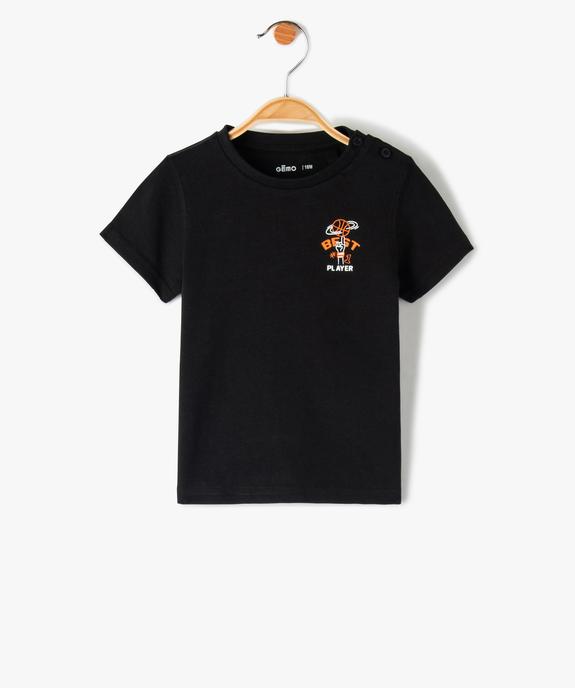 Tee-shirt bébé garçon à manches courtes avec motif vue1 - GEMO(BEBE DEBT) - GEMO