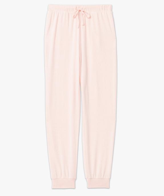 Pantalon de pyjama en maille fine femme vue4 - GEMO 4G FEMME - GEMO