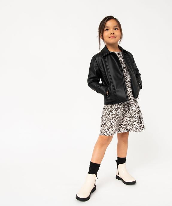 Robe à manches longues imprimée fille vue5 - GEMO (ENFANT) - GEMO