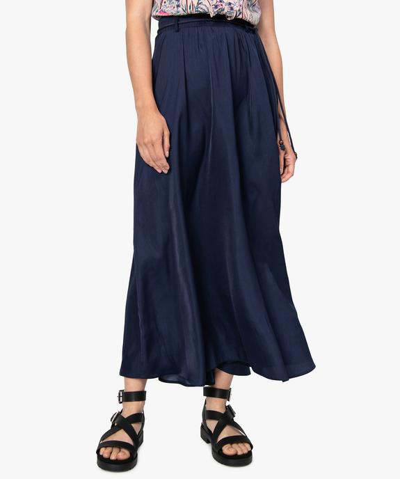 Jupe femme longue fluide et satinée vue1 - GEMO(FEMME PAP) - GEMO