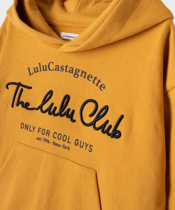 Sweat à capuche en maille piquée garçon - LuluCastagnette vue2 - LULUCASTAGNETTE - GEMO