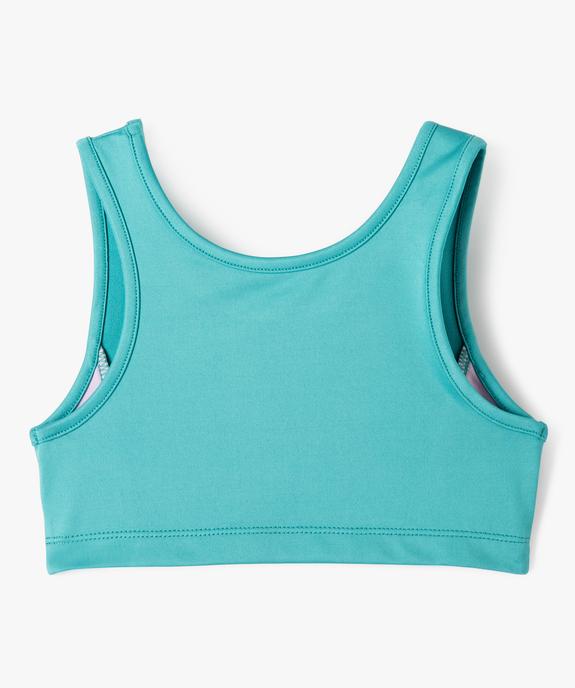Brassière tricolore spécial sport fille vue3 - GEMO (ENFANT) - GEMO