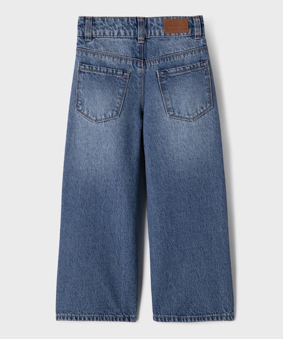 Jean Wide leg avec taille ajustable fille vue6 - GEMO 4G FILLE - GEMO