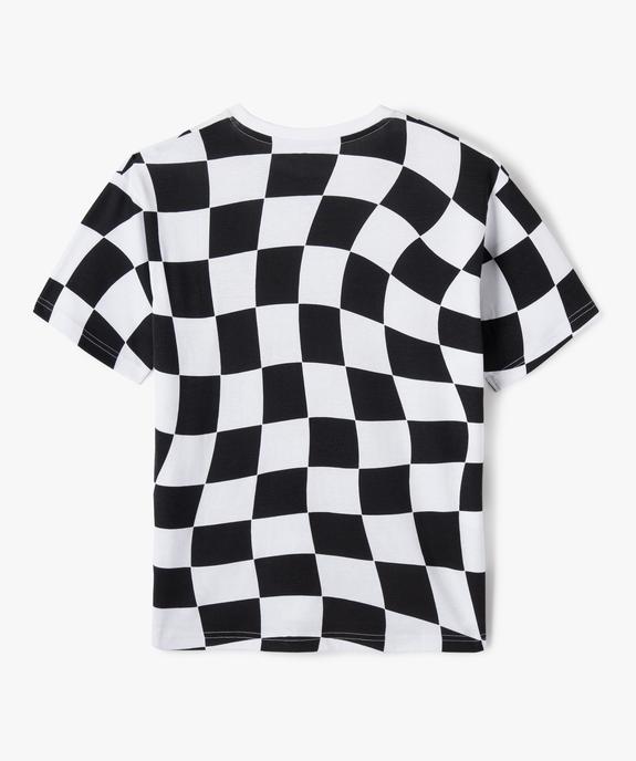 Tee-shirt à manches courtes à motif skate garçon vue3 - GEMO (JUNIOR) - GEMO