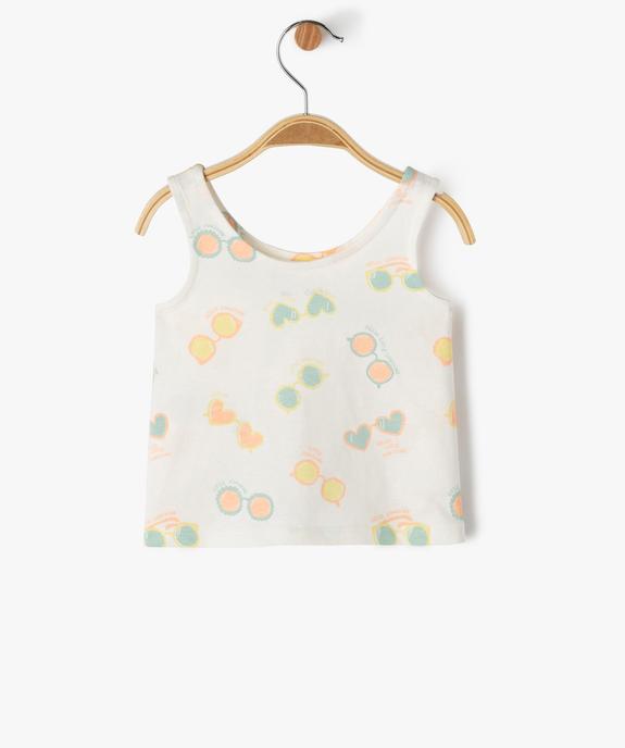 Débardeur à motifs bébé fille vue4 - GEMO 4G BEBE - GEMO