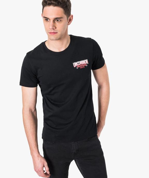 Tee-shirt manches courtes imprimé concert vue1 - GEMO (HOMME) - GEMO